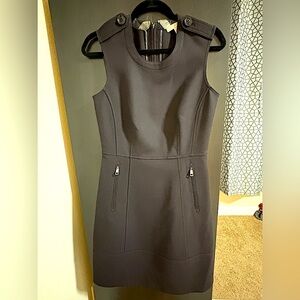 Burberry Black Sleeveless Sheath Dress